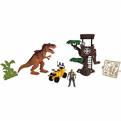 Игровой набор: охотник на динозавра, дом на дереве, свет и звук (Chap Mei, 542087) - миниатюра